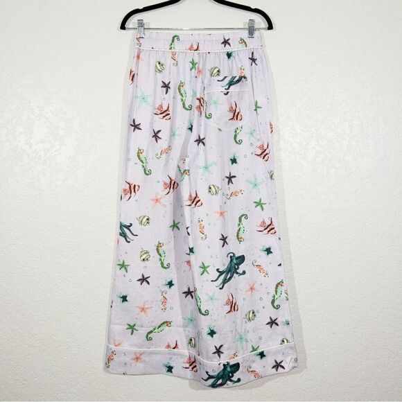 NWT Hill House Purple The Skylar Pant Sea Creatures Size Small - Picture 8 of 10